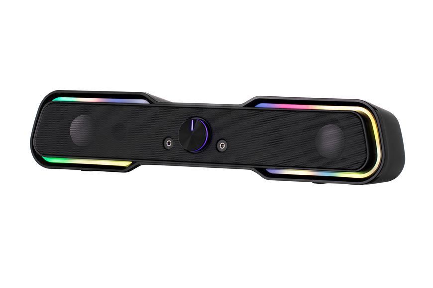 Акустична система (саундбар) 2E PCS101 RGB, 2.0, USB, Black (2E-PCS101BK) 362602 фото