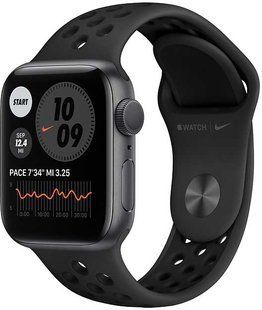 Смарт-годинник Apple Watch Series 6 Nike 40mm GPS Space Gray Aluminium Case With Anthracite/Black Nike Sport Band - Regular (M00X3) 165771 фото