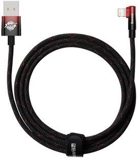 Кабель Baseus MVP 2 Elbow-shaped Fast Charging Data USB кабель USB To IP 2.4A 2m (CAVP000120) Black/Red 260581 фото
