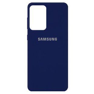Чехол Silicone Cover Full Protective (AA) для Samsung Galaxy A72 4G / A72 5G Темно-синий / Midnight blue 205622 фото