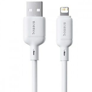 Кабель Baseus Silky Series Fast Charging Lightning 2.4A (1m) (P10377702213-00) white 359849 фото