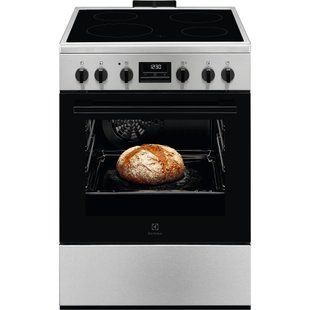 Плита Electrolux електрична склокерамічна, 58л, 60x60см, дисплей, конвекція, пара, нерж (LKR664166X) 375953 фото