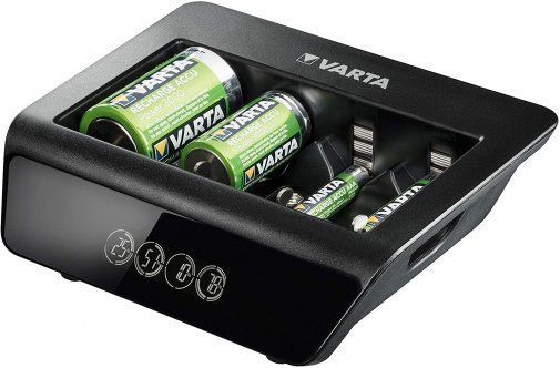 Зарядний пристрій Varta LCD Universal Charger Plus 4хAA/AAA/C/D, 1х9В (57688101401) 366089 фото