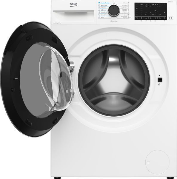 Прально-сушильна машина Beko фронтальна, 10(7)кг, 1400, А, 60см, дисплей, інвертор, пара, HomeWhiz, білий (B5DFT510457WPB) 374034 фото