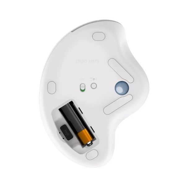 Маніпулятор миша бездротова LOGITECH TRACKBALL ERGO M575 FOR BUSINESS EMEA OFFWHITE (910-006438) 349610 фото