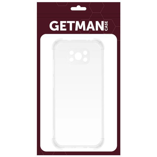 TPU чохол GETMAN Ease logo посилені кути Full Camera для Xiaomi Poco X3 NFC / Poco X3 Pro Безбарвний (прозорий) 295165 фото