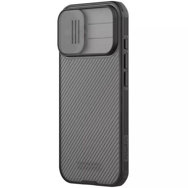 Карбонова накладка Nillkin CamShield Pro для Apple iPhone 17 (6.3") Transparent black 398544 фото