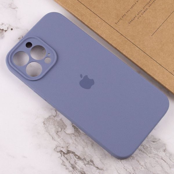 Чохол Silicone Case Full Camera Protective (AA) для Apple iPhone 15 Pro (6.1") Сірий / Lavender Gray 280229 фото