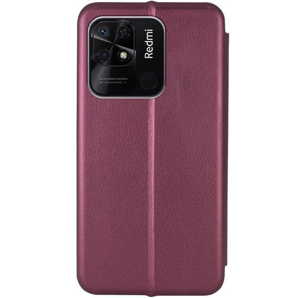 Кожаный чехол (книжка) Classy для Xiaomi Redmi 10C Бордовый 255047 фото