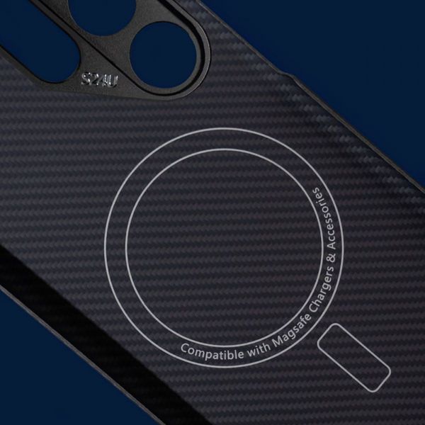 Чохол WAVE Premium Carbon Slim with Magnetic Ring Samsung Galaxy S24 Plus black 333410 фото