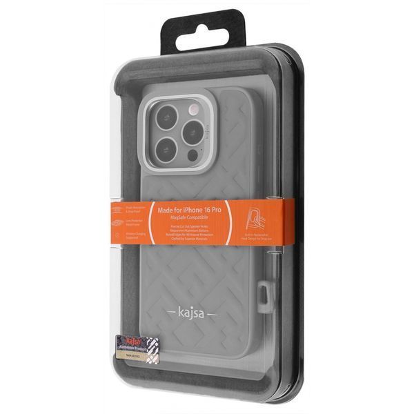 Чохол Kajsa Rhombus Collection with Magnetic Ring iPhone 16 Pro blue 335502 фото