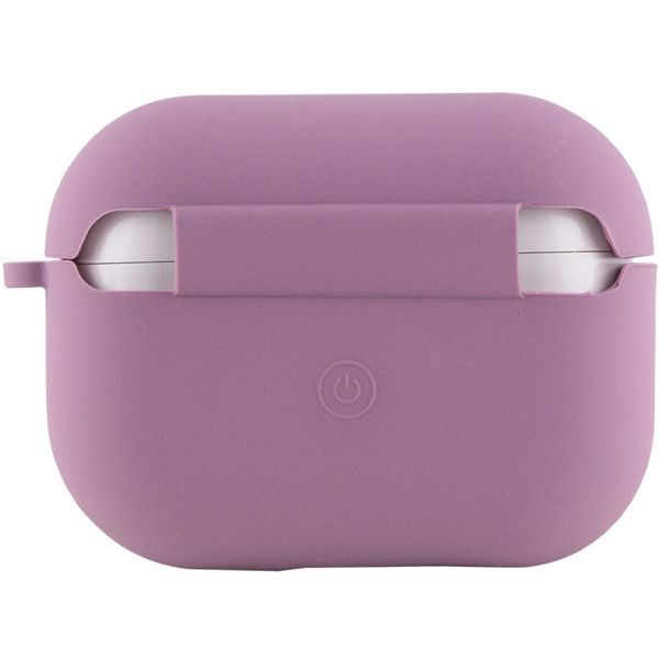 Силіконовий футляр з мікрофіброю для навушників Airpods 3 Ліловий / Lilac Pride 344997 фото