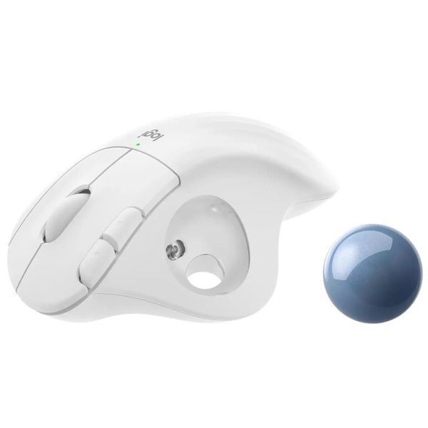 Маніпулятор миша бездротова LOGITECH TRACKBALL ERGO M575 FOR BUSINESS EMEA OFFWHITE (910-006438) 349610 фото