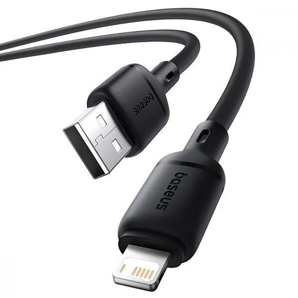 Кабель Baseus Silky Series Fast Charging Lightning 2.4A (1m) (P10377702213-00) white 359849 фото