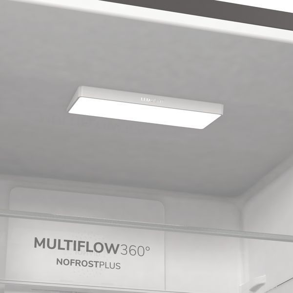 Холодильник з нижн. мороз. камерою Gorenje, 200х60х60см, 2 двері, 235( 96)л, А++, Total NF , Зона св-ті, Зовн. Диспл (NRK6202AXL4) 374425 фото