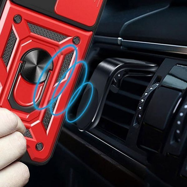 Чохол Ummi Camshield Serge Ring для Xiaomi 11T / 11T Pro Червоний 390732 фото