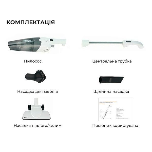 Ручний пилосос Deerma Corded Hand Stick Vacuum Cleaner (DX118C) 317606 фото