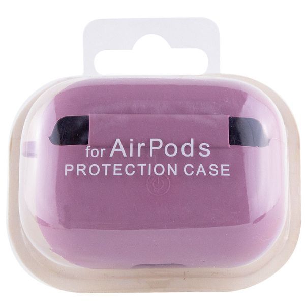 Силіконовий футляр з мікрофіброю для навушників Airpods 3 Ліловий / Lilac Pride 344997 фото