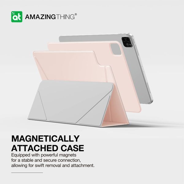 Чохол-книжка iPad Air 11 (2024) / Air 5,10.9 (2022) AmazingThing Matte Pro Mag Folio with Stand (IPAD11MPMPK) Pastel Pink 341325 фото