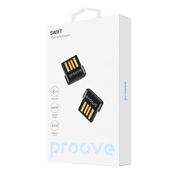 Беспроводной Адаптер Proove Swift Bluetooth 5.3 (HBCP00001001) Black 287156 фото