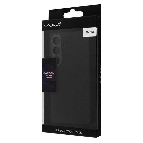 Чохол WAVE Premium Carbon Slim with Magnetic Ring Samsung Galaxy S24 Plus black 333410 фото