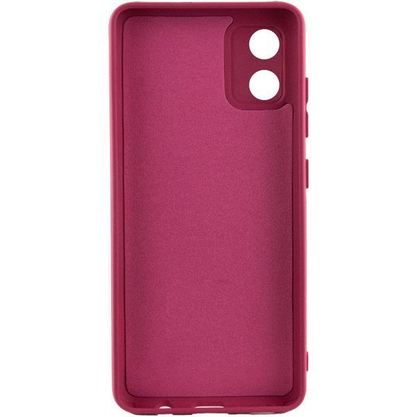 Чохол TPU GETMAN Liquid Silk Full Camera для Motorola Moto E13 Бордовий / Marsala 323842 фото