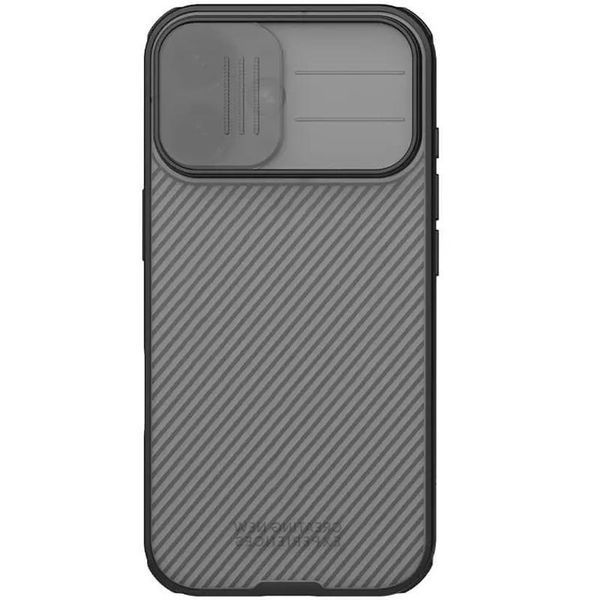 Карбонова накладка Nillkin CamShield Pro для Apple iPhone 17 (6.3") Transparent black 398544 фото