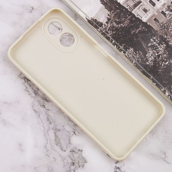 Силіконовий чохол Candy Full Camera для Oppo A38 / A18 Бежевий / Antigue White 286332 фото