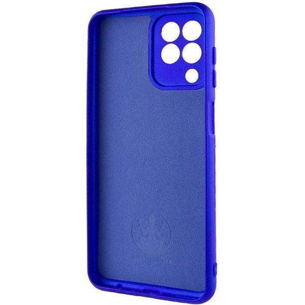 Чохол TPU GETMAN Liquid Silk Full Camera для Samsung Galaxy M33 5G Синій / Iris 397556 фото