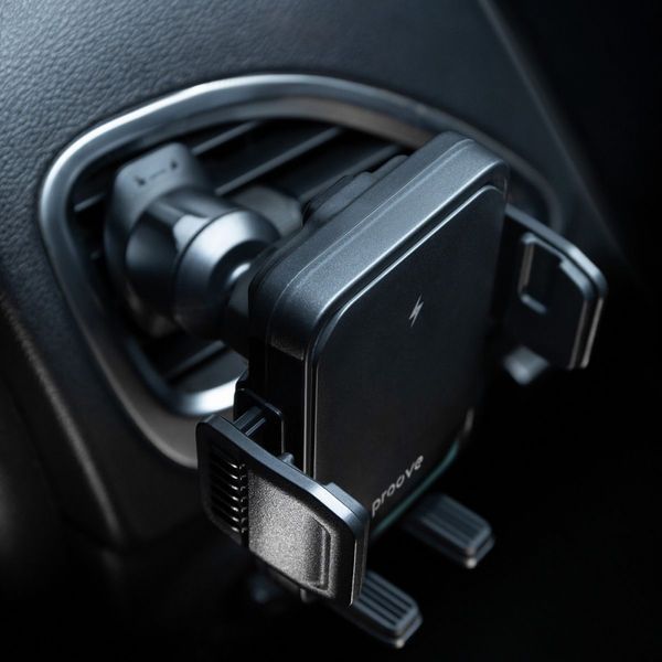 Автомобільний тримач з Бездротовим ЗП Proove Sonic Pro 15W (WHSP15002001) black 390430 фото