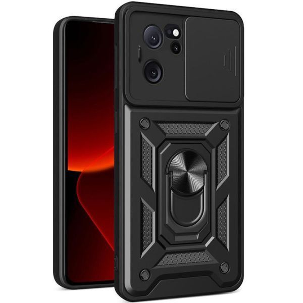 Чохол Ummi Camshield Serge Ring для Xiaomi 13T / 13T Pro Чорний 396317 фото