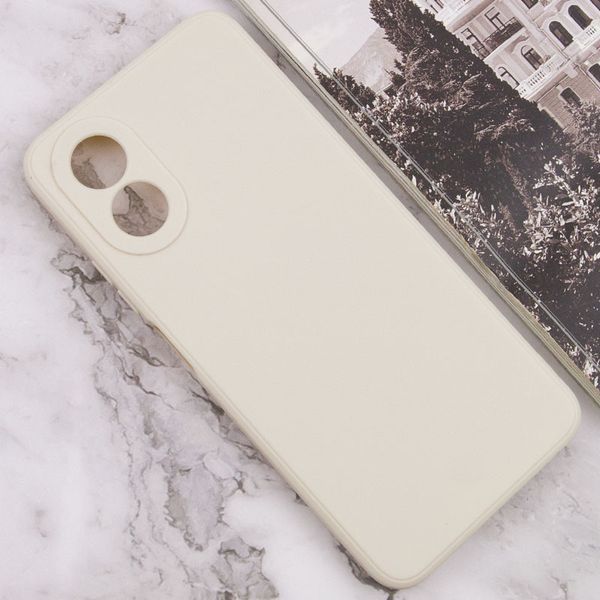 Силіконовий чохол Candy Full Camera для Oppo A38 / A18 Бежевий / Antigue White 286332 фото