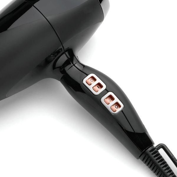 Фен Babyliss Air Power Pro, 2300Вт, 3 режими, дифузор, іоніз-я, хол. обдув, кераміка, чорно-рожевий (6716DE) 364745 фото
