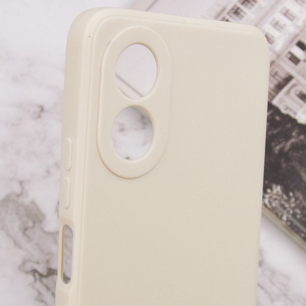 Силіконовий чохол Candy Full Camera для Oppo A38 / A18 Бежевий / Antigue White 286332 фото
