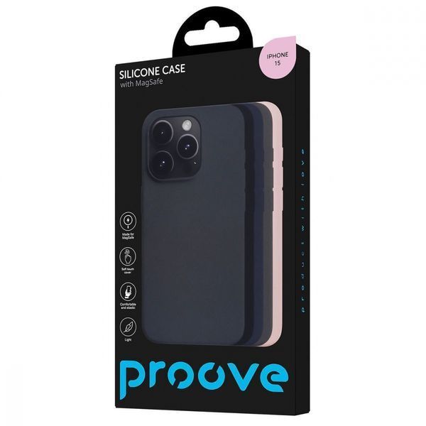 Чохол Proove Silicone Case with Magnetic Ring iPhone 15 black (PCSMIP150002) 338763 фото