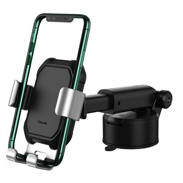 Автомобільний тримач Baseus Tank Gravity Car Mount With Suction Base (SUYL-TK01) black 396908 фото