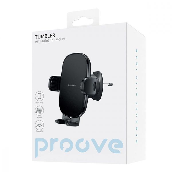 Автомобільний тримач Proove Tumbler Air Outlet Car Mount (CHTB00000001) Black 287139 фото