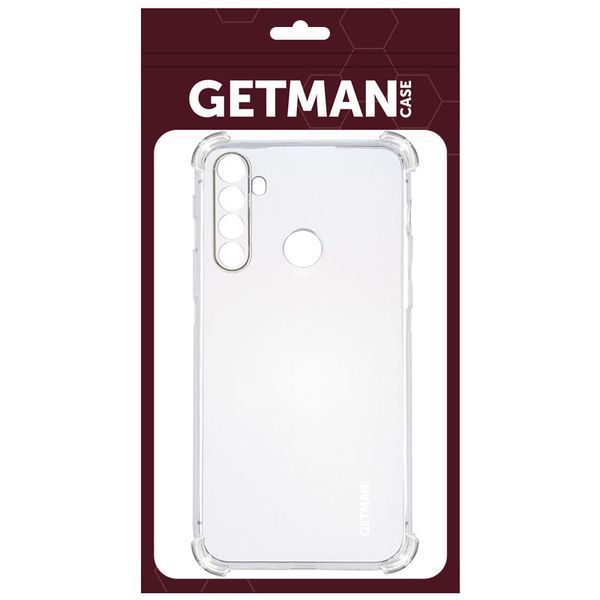 TPU чохол GETMAN Ease logo посилені кути для Xiaomi Redmi Note 8T Безбарвний (прозорий) 202094 фото