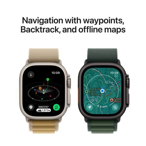 Смарт-годинник Apple Watch Ultra 2 GPS + LTE 49mm Natural Titanium Case With Titanium Milanese Loop S MX4M3 330609 фото
