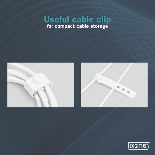 Кабель DIGITUS USB-A > Lightning заряджання/синхронізації, USB 2.0, 12W, силіконовий, 2м, білий (AK-600108-020-W) 366848 фото