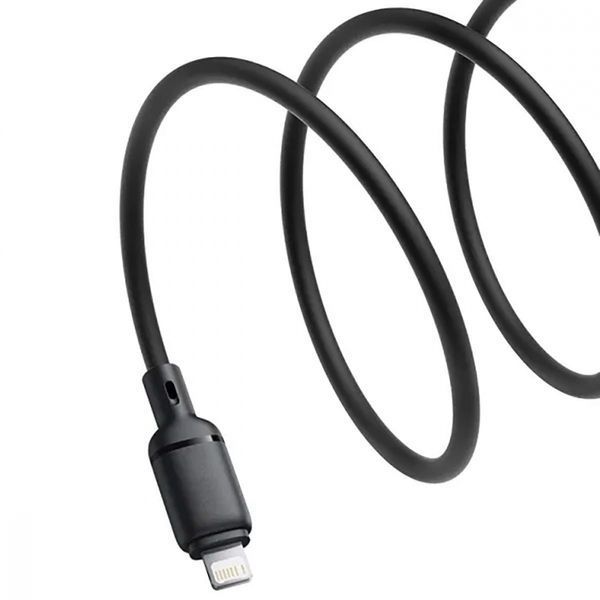 Кабель Baseus Silky Series Fast Charging Lightning 2.4A (1m) (P10377702213-00) white 359849 фото