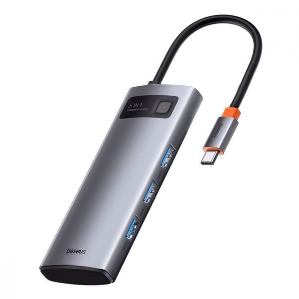 USB-Хаб Baseus Metal Gleam Series 5-in-1 Type-C CAHUB-CX0G 252251 фото