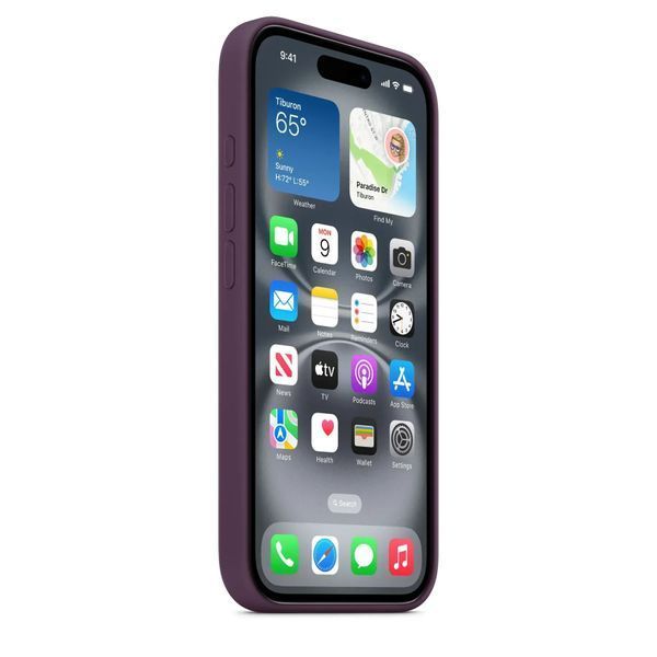 Чохол-накладка Apple iPhone 16 Silicone Case with MagSafe - Plum (MYY43) 322321 фото