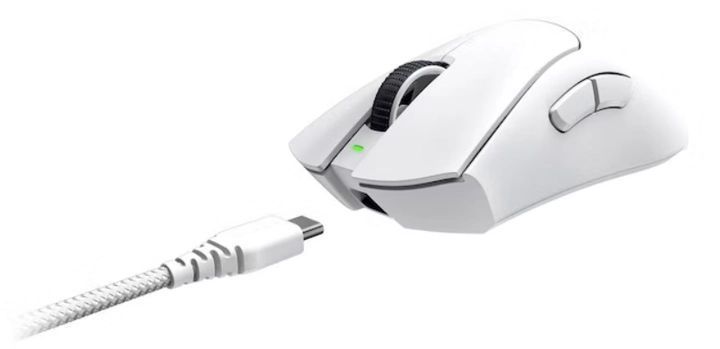 Миша Razer Deathadder V3 Pro, USB-A/WL/BT, білий (RZ01-04630200-R3G1) 375206 фото
