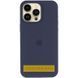 Чохол Silicone Case (AA) Logo with MagSafe для Apple iPhone 17 Pro (6.3") Темно-синій / Midnight blue 393019 фото 2
