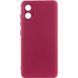 Чохол TPU GETMAN Liquid Silk Full Camera для Motorola Moto E13 Бордовий / Marsala 323842 фото 1