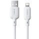 Кабель Baseus Silky Series Fast Charging Lightning 2.4A (1m) (P10377702213-00) white 359849 фото 1