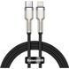 Кабель Baseus Cafule Metal Type-C To Lightning PD 20W (0.25m) (CATLJK-01) Black 268774 фото 1