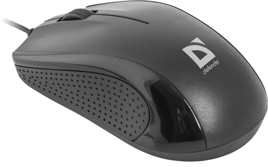 Миша DEFENDER Optimum MB-160 USB (чорна),1000 dpi, 3 кнопки 306159 фото