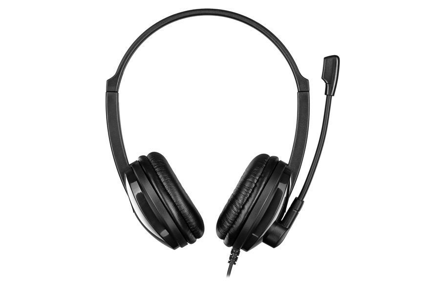 Гарнітура ПК стерео On-ear 2E CH12 USB, omni-mic, 2м, чорний (2E-CH12SU) 362058 фото